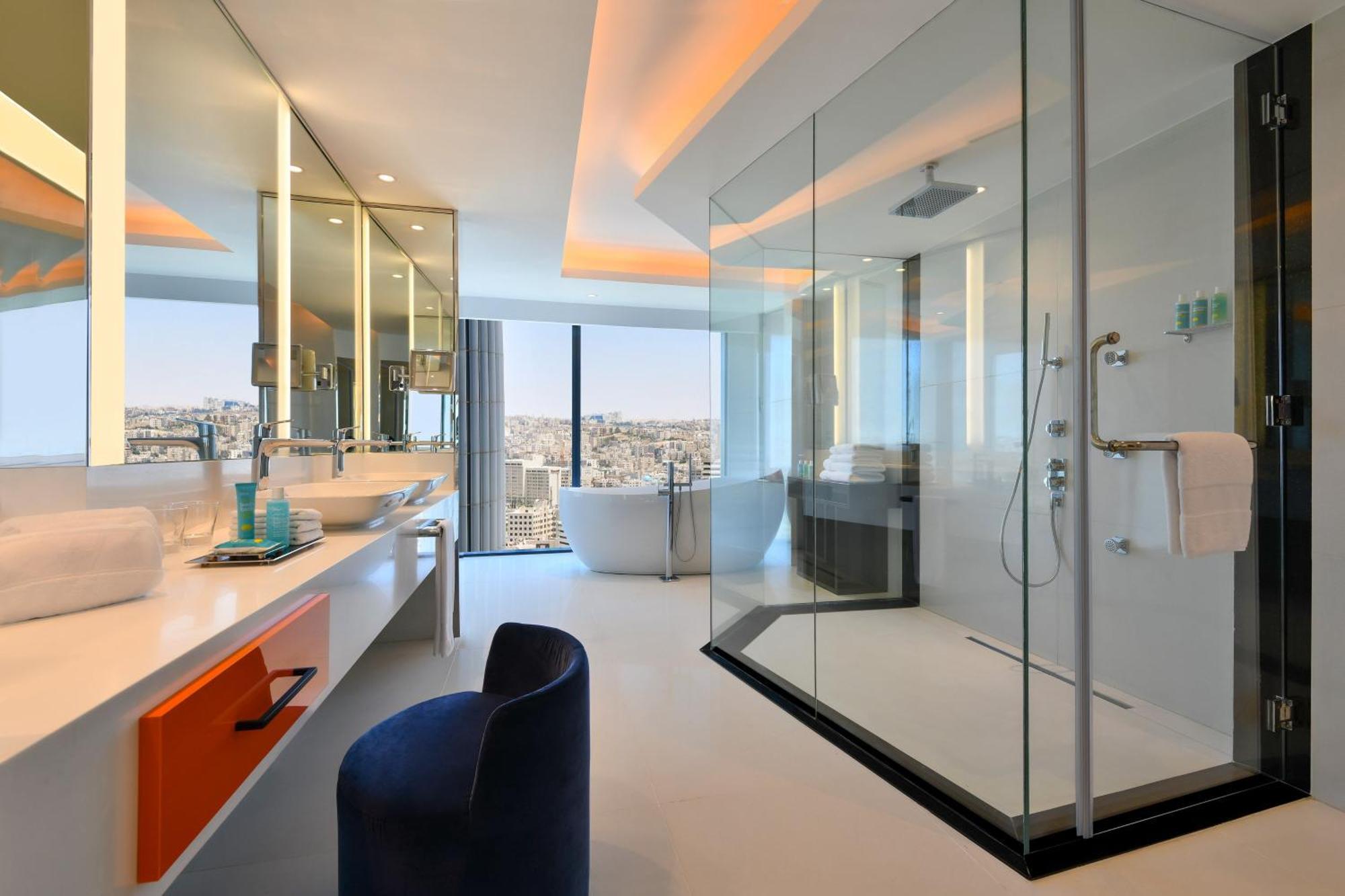 ดับเบิลยู อัมมัน Hotel อัมมาน ภายนอก รูปภาพ Bathroom